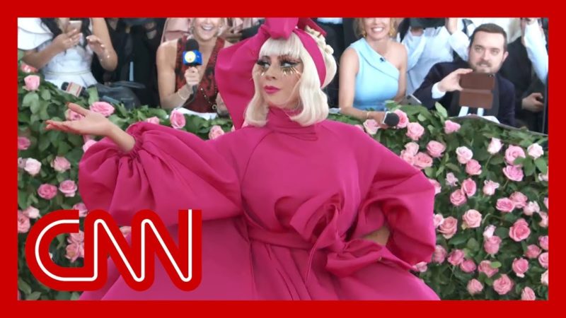 Lady Gaga strips down to black underwear at Met Gala