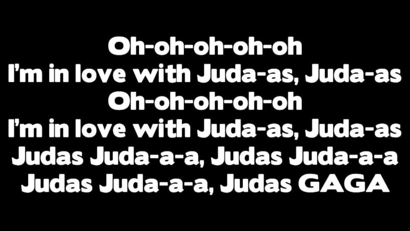 Lady Gaga – Judas (Lyrics)